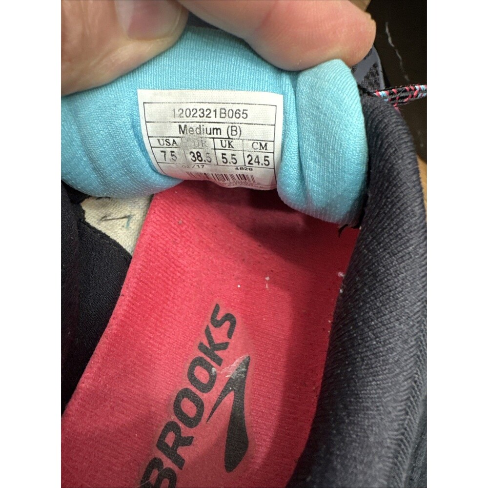 Brooks Caldera Women’s 7.5 Trail Running Shoes Black Pink Aqua 1202321B065 - Picture 10 of 10